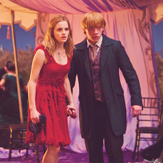 hermione granger, ron weasley and rupert grint