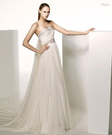 bridal dress, romantic wedding and fashion women