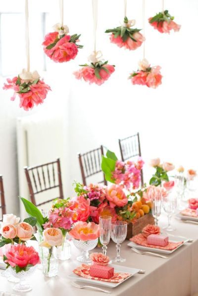 pink, hanging and flowers