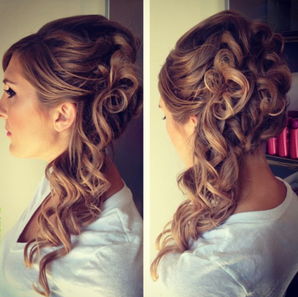 long hair, bridal hair, stunning and wedding dress