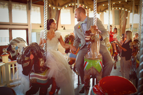 happy, couple and playing