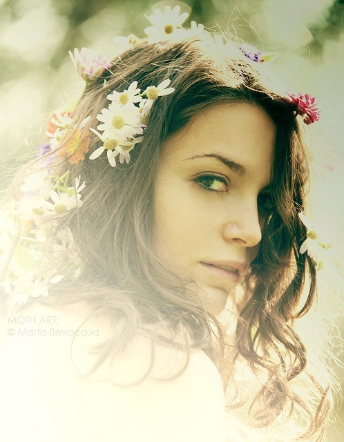 beautiful, flowers, pretty and hair