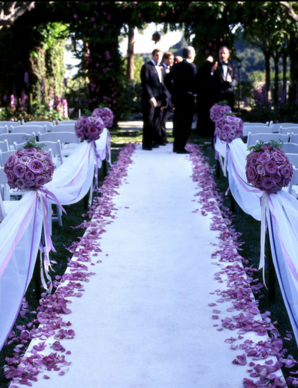 purple, flower and aisle