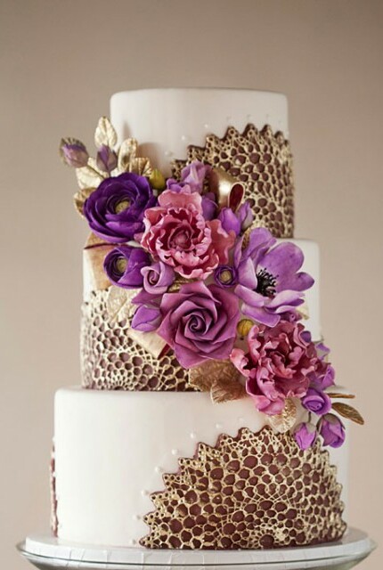 weddings, gold and purple