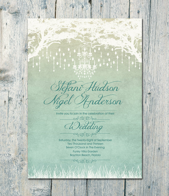 card, etsy, invitation and garden