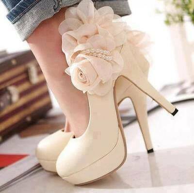 weddingshoes, shoes and pearls