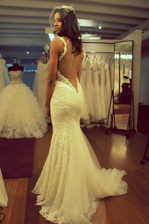 sexy, backless, mermaid and glamour