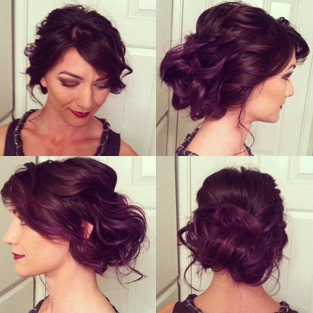 weddings, hair color, hairstyle and purple hair