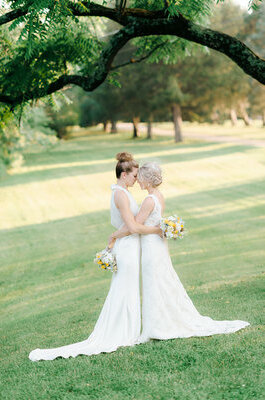 lesbian wedding, true love and lesbian couple