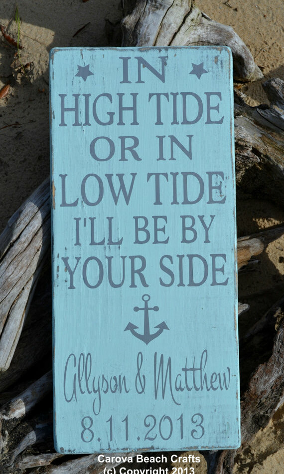 coastal wedding, anchor, beach sign and personalized
