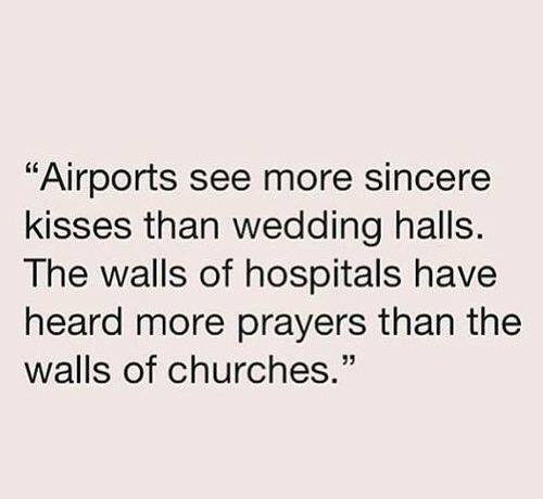 wedding halls, churches, black and white and hospital