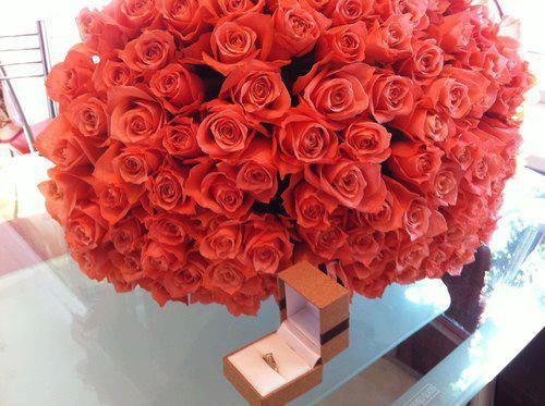 roses, diamond and couple