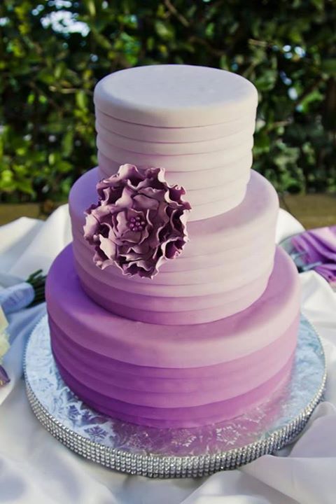 purple, wedding cakes, beautiful and ombre