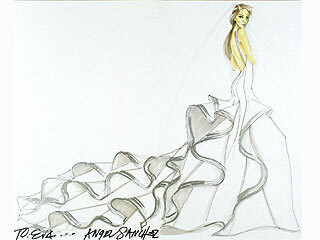 wedding dress, style and sketches