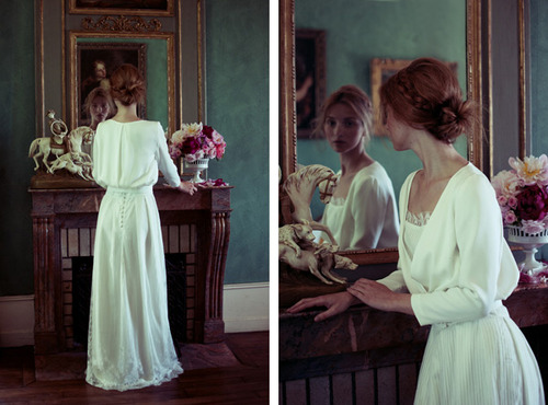 elise hameau, white dress and wedding dress