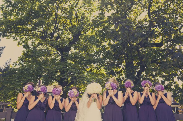women, matrimonio and purple bridesmaid dress