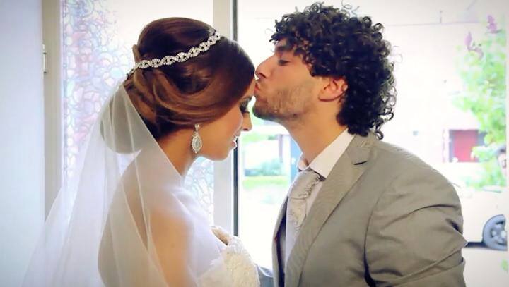 couple, cute and bridalroom