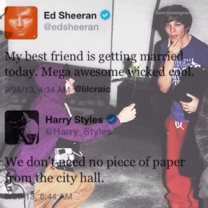 larry stylinson, marriage, twitter and louis tomlinson