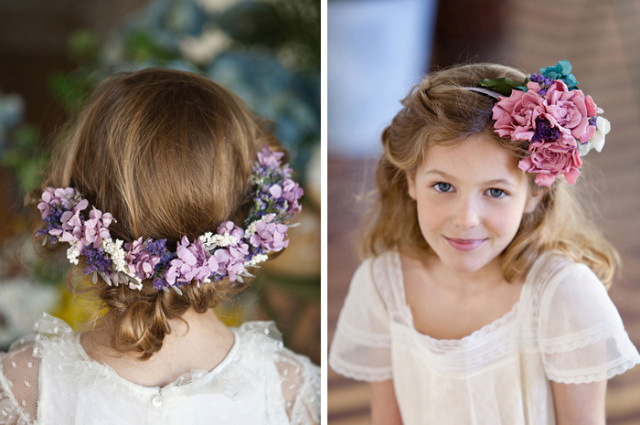 flowers, hair and purple