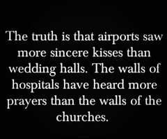 prayers, kisses and hospitals