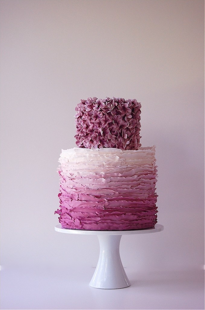 ombre, sweet, bake and purple