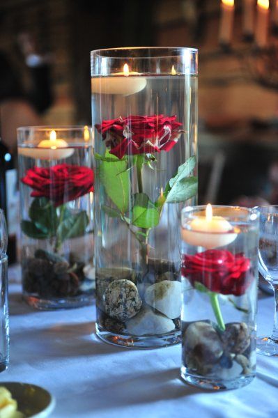 table decor, kute and rose
