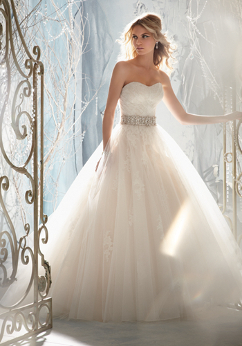 tulle, ball gown and lace