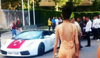 luxury, turkish flag and car