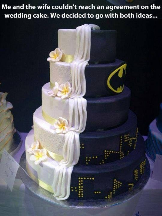 left like a woman, haha :d and the perfect wedding cake