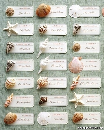 the little mermaid, Place cards and wedding inspiration