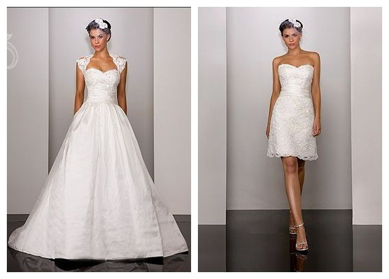 2 in 1 wedding dress and en