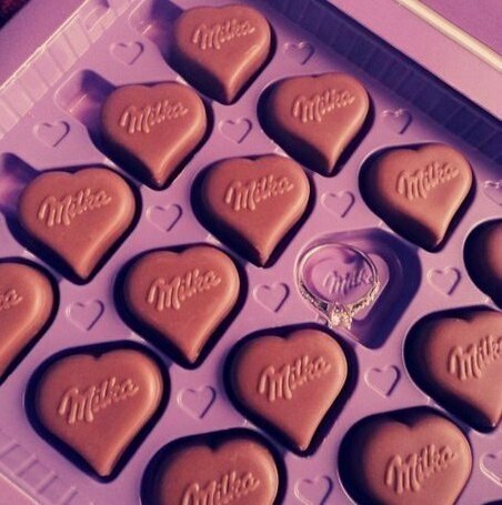 milka, valentinesday, milka praline and engage