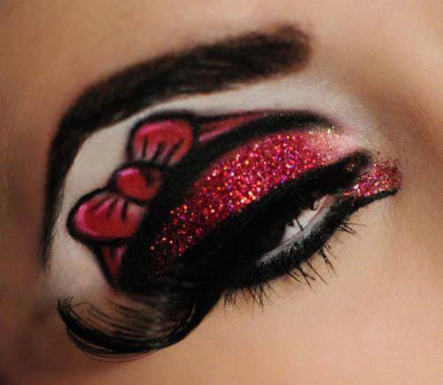 heart, make up and مكياج