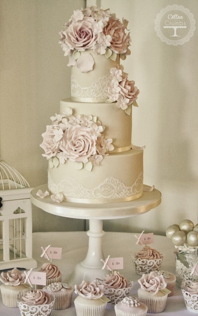 white, pink, wedding cakes and flowers