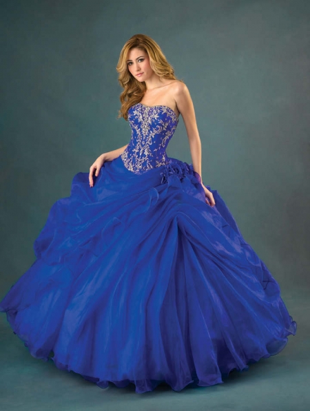 gothic wedding dress and blue gothic dress