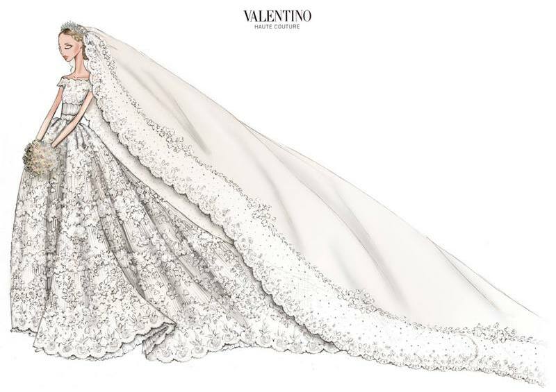 wedding dress, Valentino, fashion and vogue