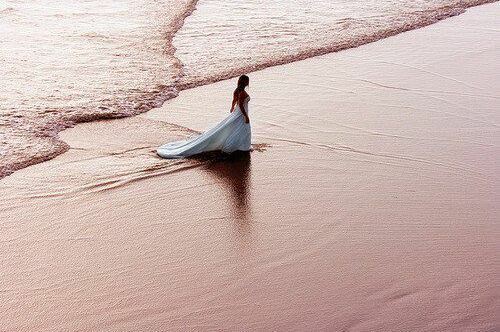 woman, walking and photography
