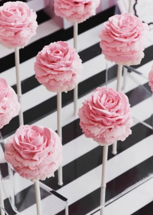 rose, cute, cake pop and yummy