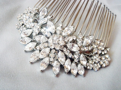 hair comb, vintage hair and filigree