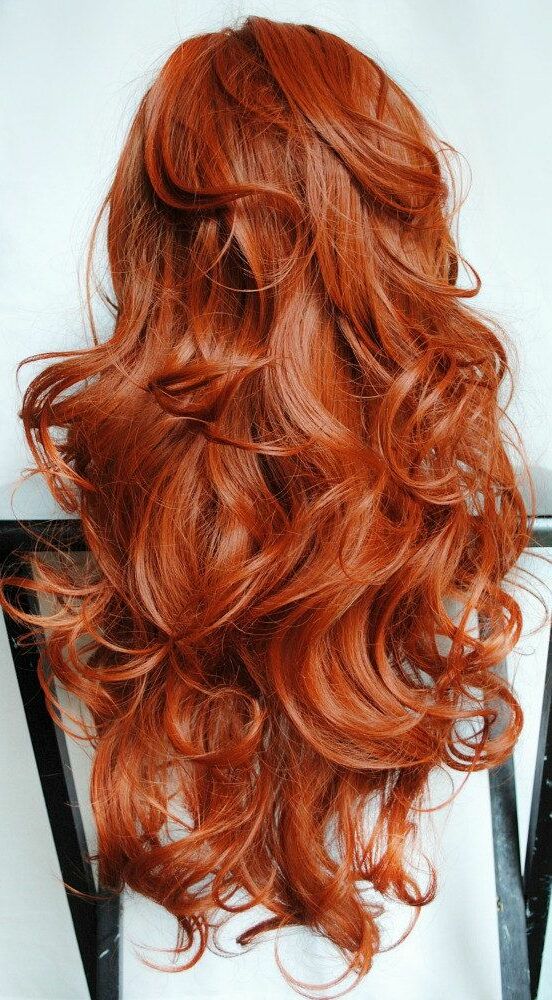 beautiful, long hair, red and beauty