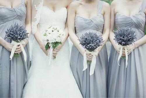 bride, style and bridesmaids