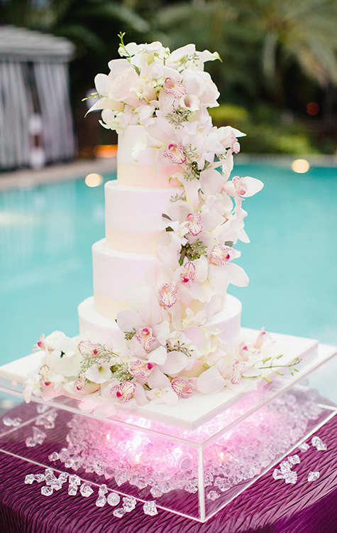 cake, reception, classy and orchids