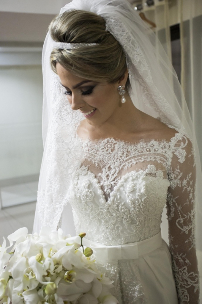 heart, hair, lace and earnings