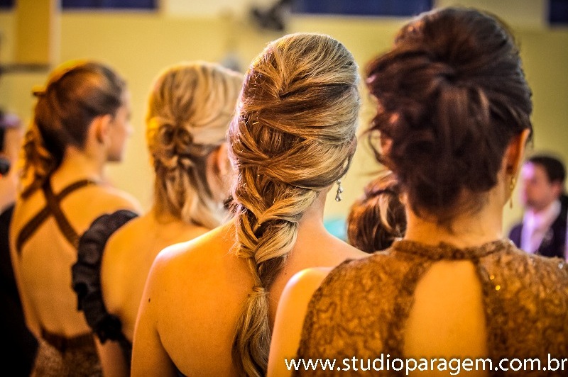stylist, hair style, brown and gold