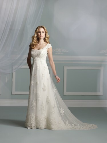 regency, wedding dress and white