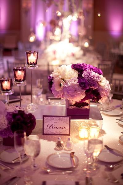 violet, rose and purple