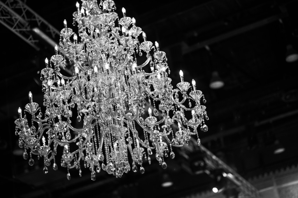 adam katz sinding, chandelier, nargizs and black and white