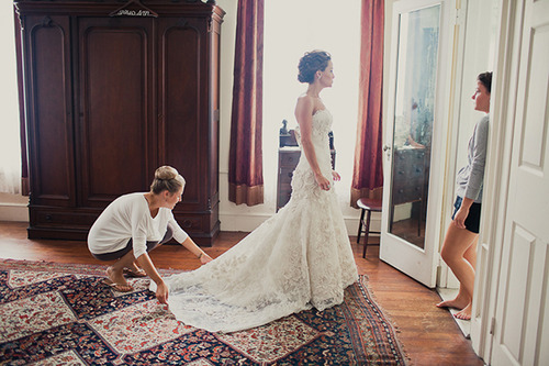 perf, white and dress