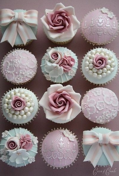 bows and flowers, white and pink
