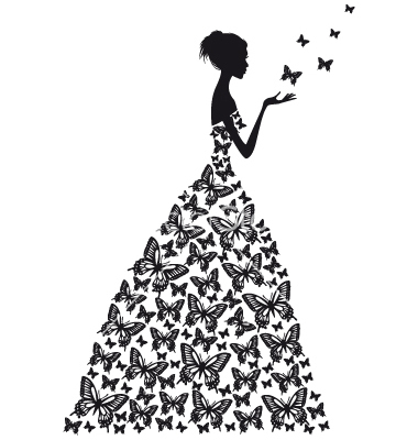fashion, nature and butterflies